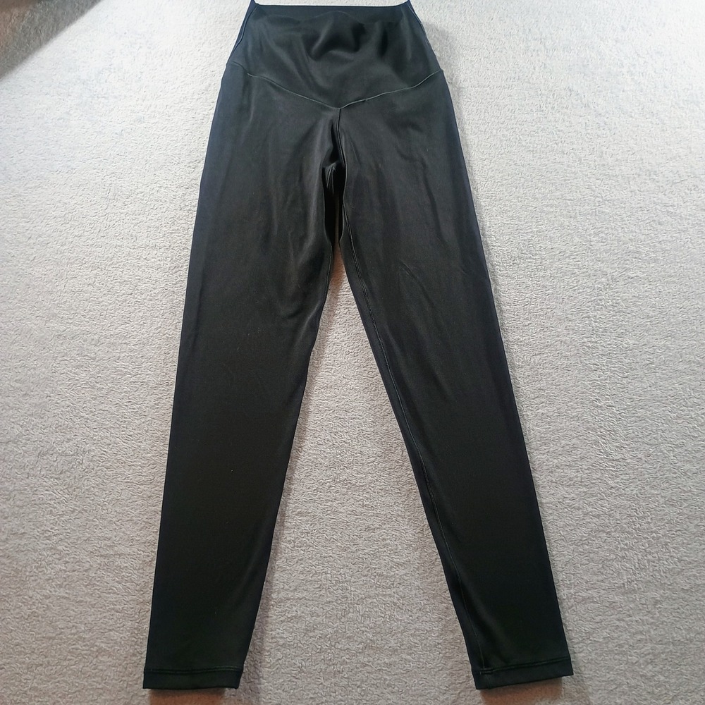 Aerie Womens Chill Play Move Leggings Black S High Waisted Crossover